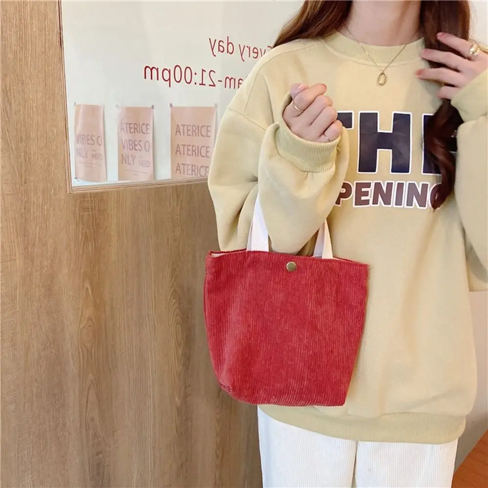 Books Bags Lightweight Eco Bag For Students Cloth Bag Korean Canvas Bag Women Corduroy Bag Women Handbags Lunch Bag
Books Bags Lightweight Eco Bag For Students Cloth Bag Korean Canvas Bag Women Corduroy Bag Women Handbags Lunch Bag