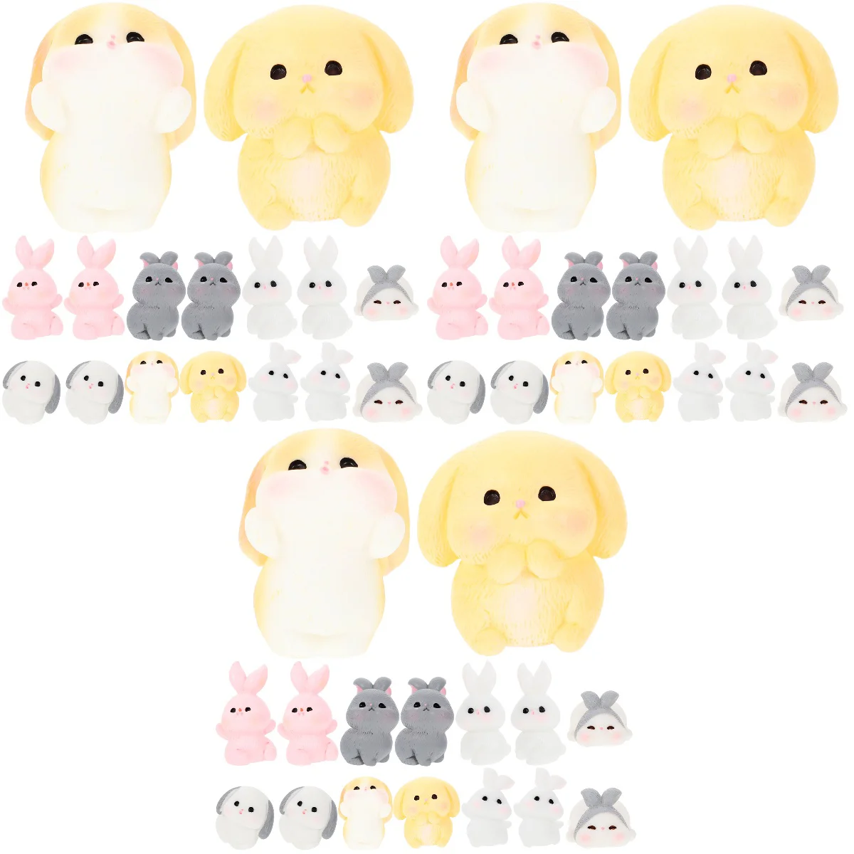 48 pcs Adorable Resin Cartoon Miniature Lovely Tiny Bunny Statue Garden Rabbit Figurines Rabbit Ornaments
48 pcs Adorable Resin Cartoon Miniature Lovely Tiny Bunny Statue Garden Rabbit Figurines Rabbit Ornaments