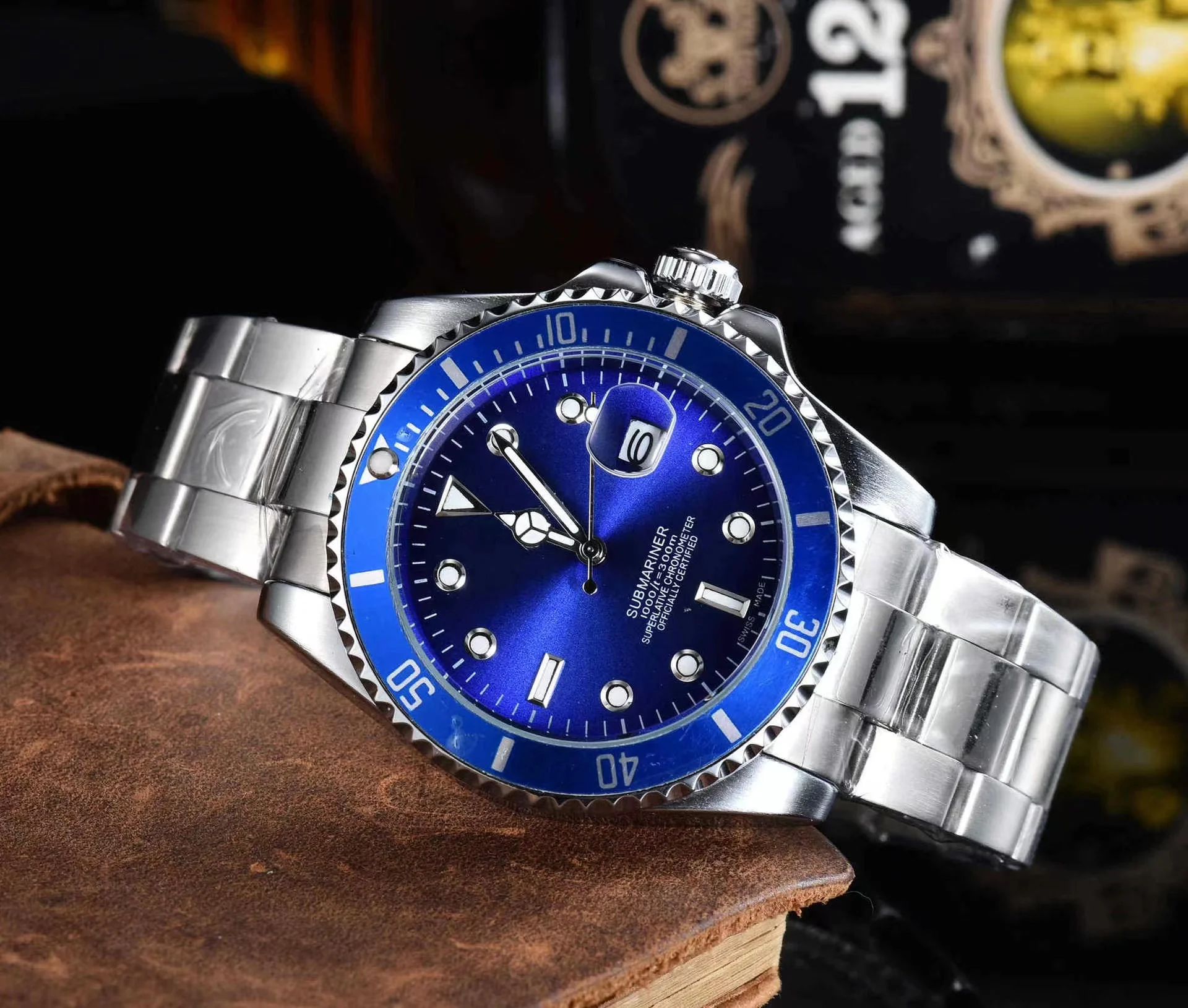 Top Luxury Brand Silver Stainless Steel Mens Quartz Watch Chronograph High Quality Classic Dark Blue Dial Couple Wristwatch
Top Luxury Brand Silver Stainless Steel Mens Quartz Watch Chronograph High Quality Classic Dark Blue Dial Couple Wristwatch