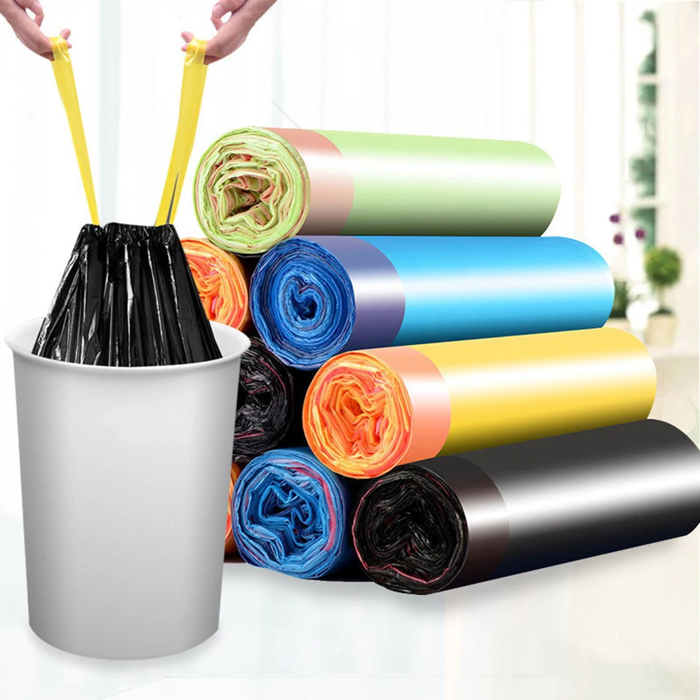 1Roll High Quality Trash Bags Garbage Bag Storage Kitchen Garbage Box 15pcs/roll Household Disposable PE Drawstring Handles
1Roll High Quality Trash Bags Garbage Bag Storage Kitchen Garbage Box 15pcs/roll Household Disposable PE Drawstring Handles