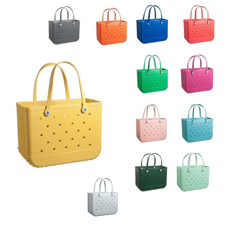 Beach Bags Solid Color EVA Basket Large Capacity Summer EVA Beach Bag Totes for Women Hole Bag
Beach Bags Solid Color EVA Basket Large Capacity Summer EVA Beach Bag Totes for Women Hole Bag