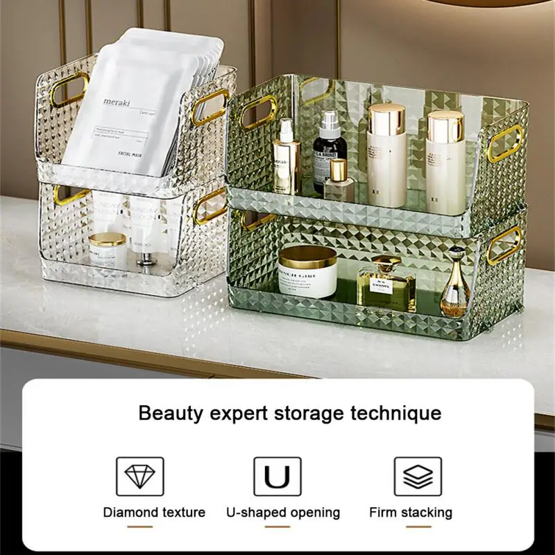 Light Luxury Diamond Desktop Storage Box High Quality Acrylic Transparent Storage Box Cosmetics Storage Box Storage Basket
Light Luxury Diamond Desktop Storage Box High Quality Acrylic Transparent Storage Box Cosmetics Storage Box Storage Basket
