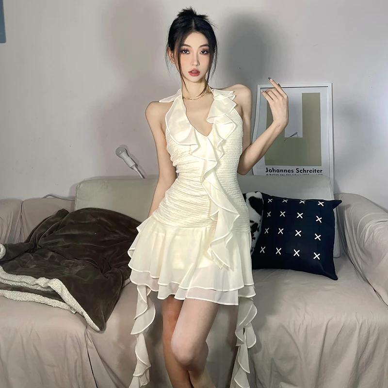 #Sisjuly# French Ruffle stitching design dress, sweet and pure female, temperament irregular fairy skirt
#Sisjuly# French Ruffle stitching design dress, sweet and pure female, temperament irregular fairy skirt