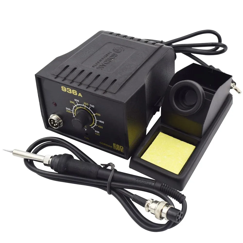 Constant temperature ESD Safe 936 Soldering Station With Soldering Iron & Soldering Stand
Constant temperature ESD Safe 936 Soldering Station With Soldering Iron & Soldering Stand