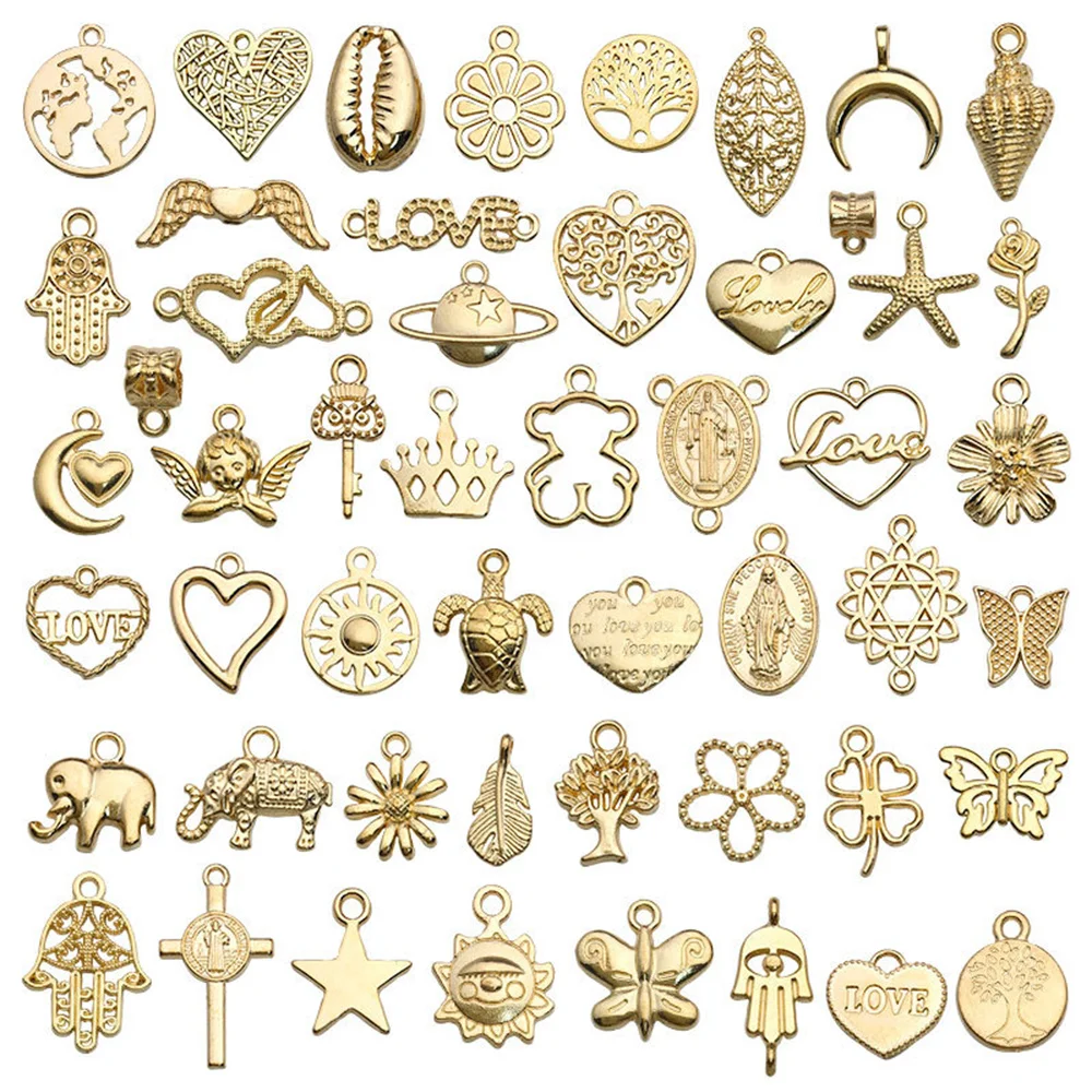 50Pcs KC gold alloy pendant animal Starfish Pendant accessories bracelet necklace manual DIY jewelry accessories material bag
50Pcs KC gold alloy pendant animal Starfish Pendant accessories bracelet necklace manual DIY jewelry accessories material bag