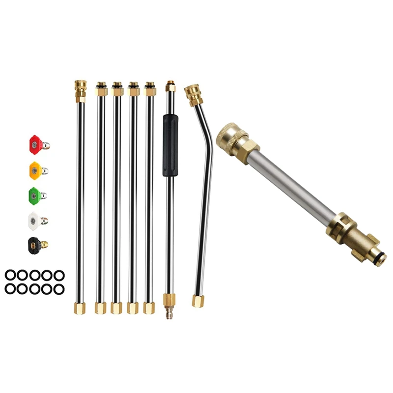 6.9 Inch High Pressure Car Washing Washer-Gun Adapter With Powerful Pressure Washer Extension Wand Set
6.9 Inch High Pressure Car Washing Washer-Gun Adapter With Powerful Pressure Washer Extension Wand Set