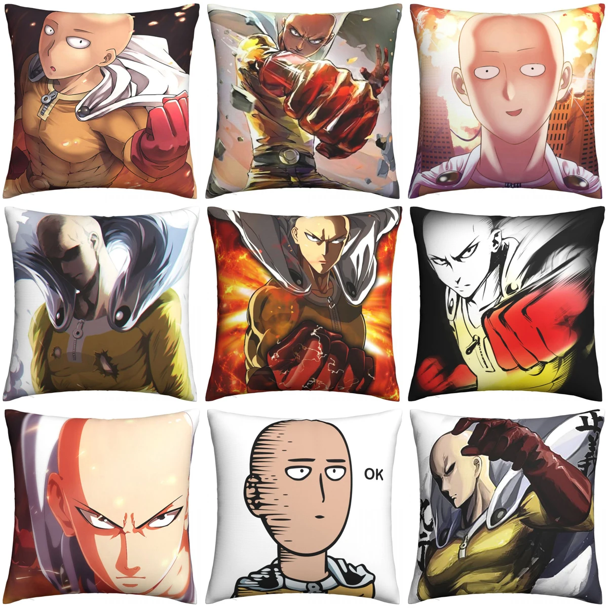 Наволочки для подушек с аниме One Punch Man, Сайтама, наволочки для подушек, индивидуальный Декор на молнии, наволочка для дома 45*45 см
Наволочки для подушек с аниме One Punch Man, Сайтама, наволочки для подушек, индивидуальный Декор на молнии, наволочка для дома 45*45 см