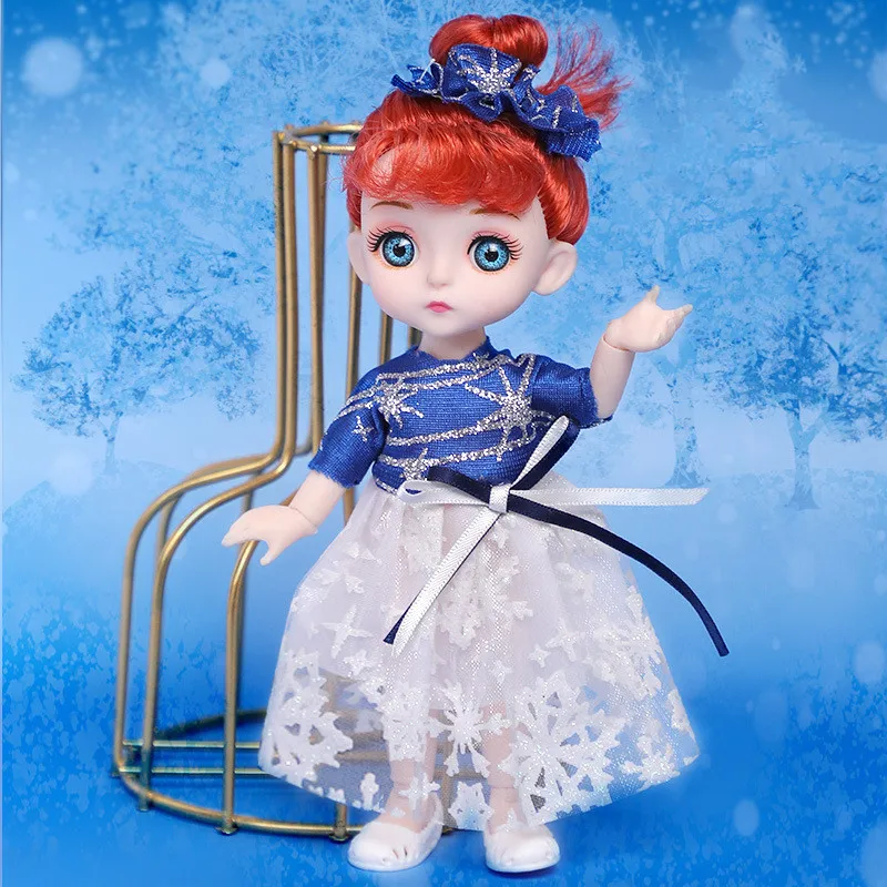 BJD Dolls with Fashion Clothes Blue Eyes 13 Ball Jointed 16 CM Doll Soft Wig Plastic Body Head Full Set Kid Toys for Girl Gift
BJD Dolls with Fashion Clothes Blue Eyes 13 Ball Jointed 16 CM Doll Soft Wig Plastic Body Head Full Set Kid Toys for Girl Gift
