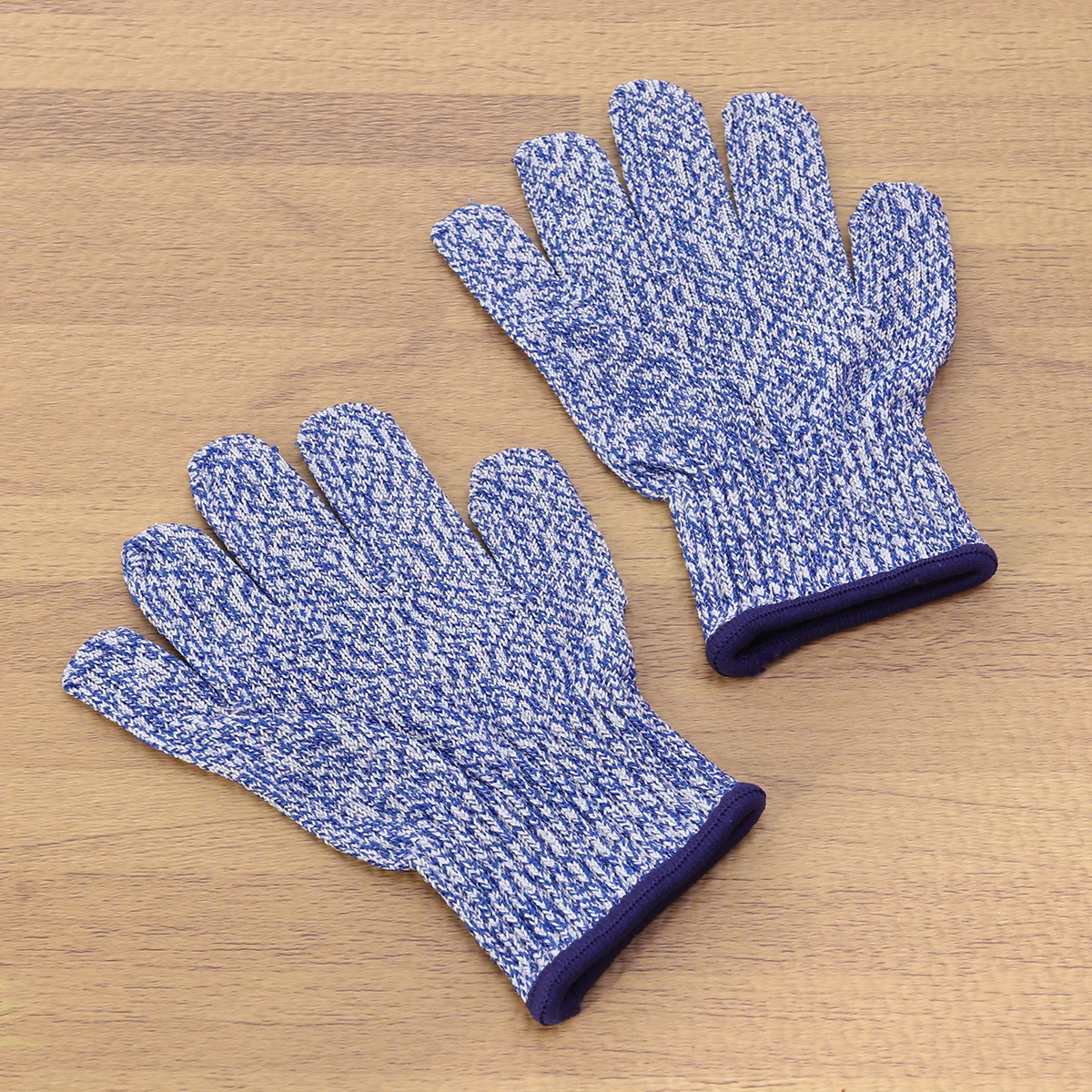 

1 пара режущих детских безопасных перчаток уровня 5, кухонные инструменты для резки и нарезки (синий, Размер XS)