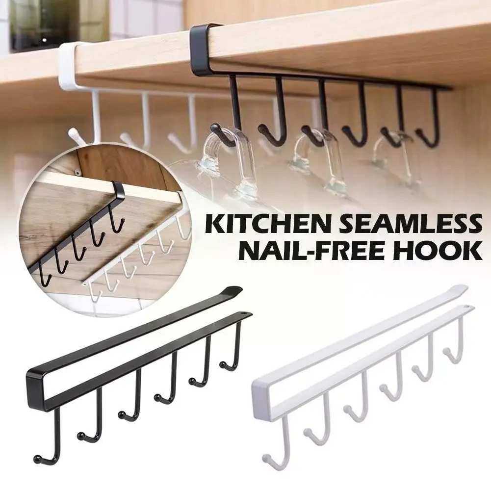 Iron 6 Hooks Storage Shelf Wardrobe Cabinet Metal Under Shelves Bathroom Cup Hanger Mug Rack Organizer Kitchen Holder Hangi X8D5
Iron 6 Hooks Storage Shelf Wardrobe Cabinet Metal Under Shelves Bathroom Cup Hanger Mug Rack Organizer Kitchen Holder Hangi X8D5