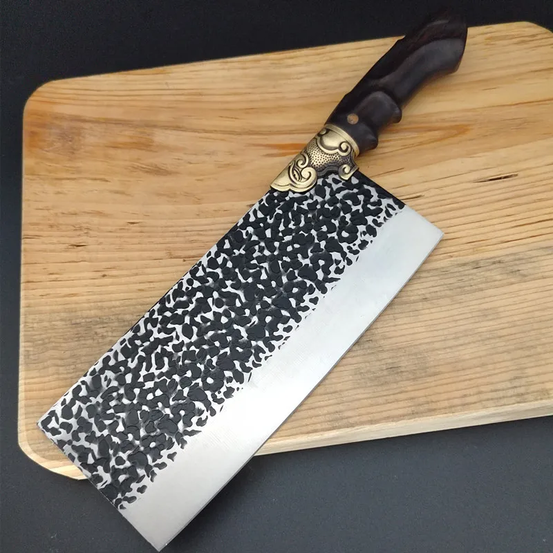 Longquan Knife Fixed Blade 8 Inch Handmade Forged Kitchen Knife 7Cr17MoV Steel Sharp Slicing Cleaver Knives Copper Decor Handle
Longquan Knife Fixed Blade 8 Inch Handmade Forged Kitchen Knife 7Cr17MoV Steel Sharp Slicing Cleaver Knives Copper Decor Handle