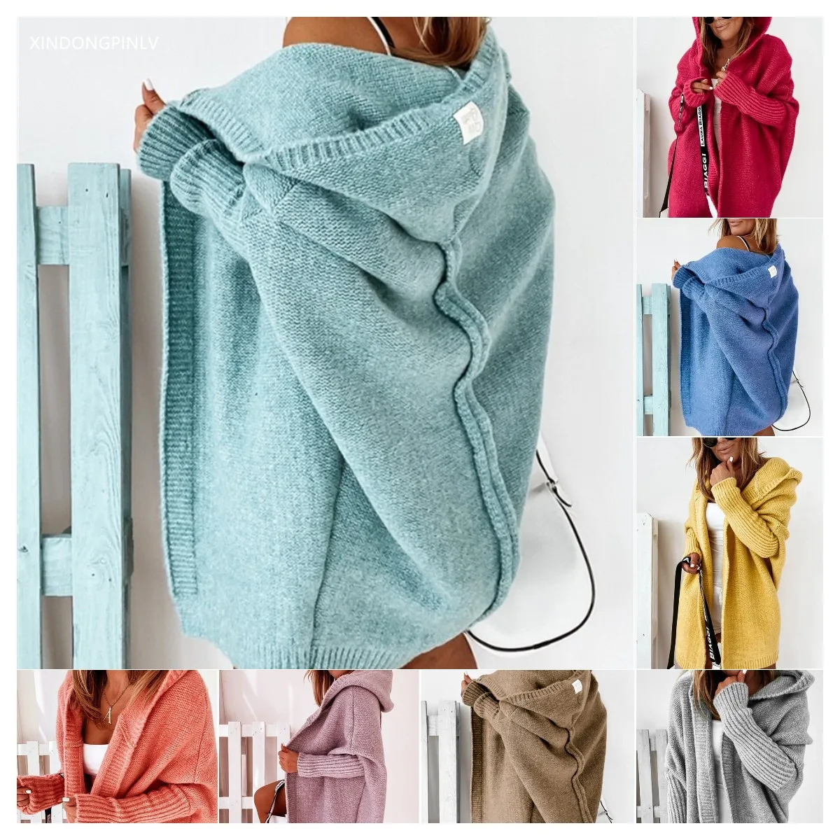 Women Winter Autumn Streetwear Hooded Solid Open Stitch Loose Casual Basic Knitted cardigans Coats Jackets for womens
Women Winter Autumn Streetwear Hooded Solid Open Stitch Loose Casual Basic Knitted cardigans Coats Jackets for womens