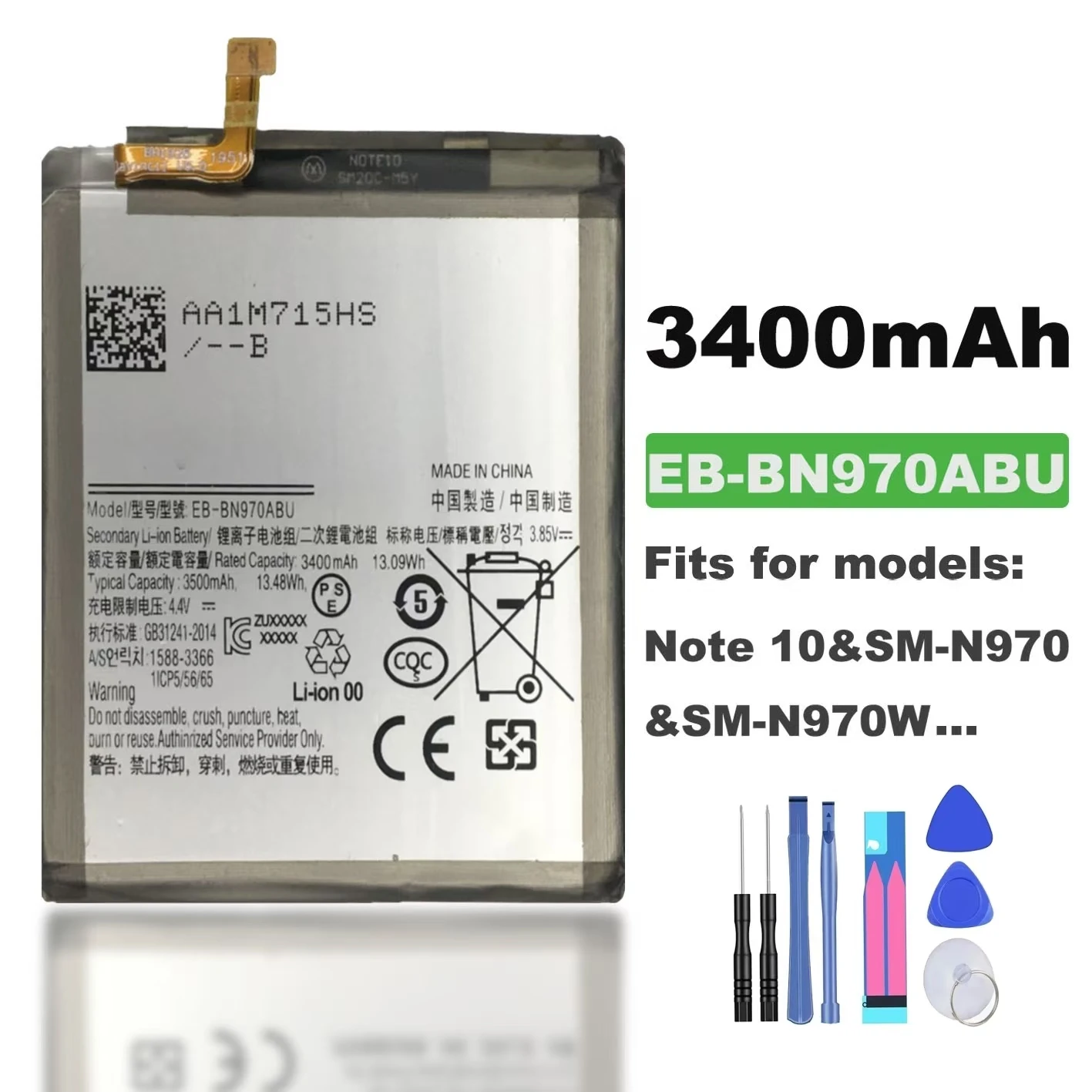 Оригинальная батарея для Samsung note10 запасная EB-BN970ABU мобильный телефон бесплатные
