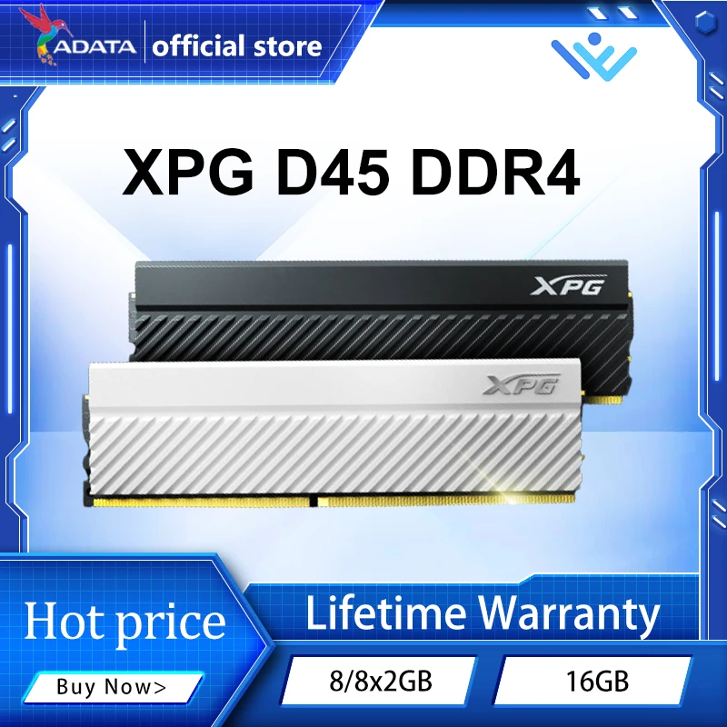 AData XPG D45 DDR4 8 ГБ 16 ГБ 8 ГБ X2 3600 МГц память 288pin для ПК, настольного компьютера CL16/18 Memoria U-DIMM ddr4 PC RAM Hot
AData XPG D45 DDR4 8 ГБ 16 ГБ 8 ГБ X2 3600 МГц память 288pin для ПК, настольного компьютера CL16/18 Memoria U-DIMM ddr4 PC RAM Hot