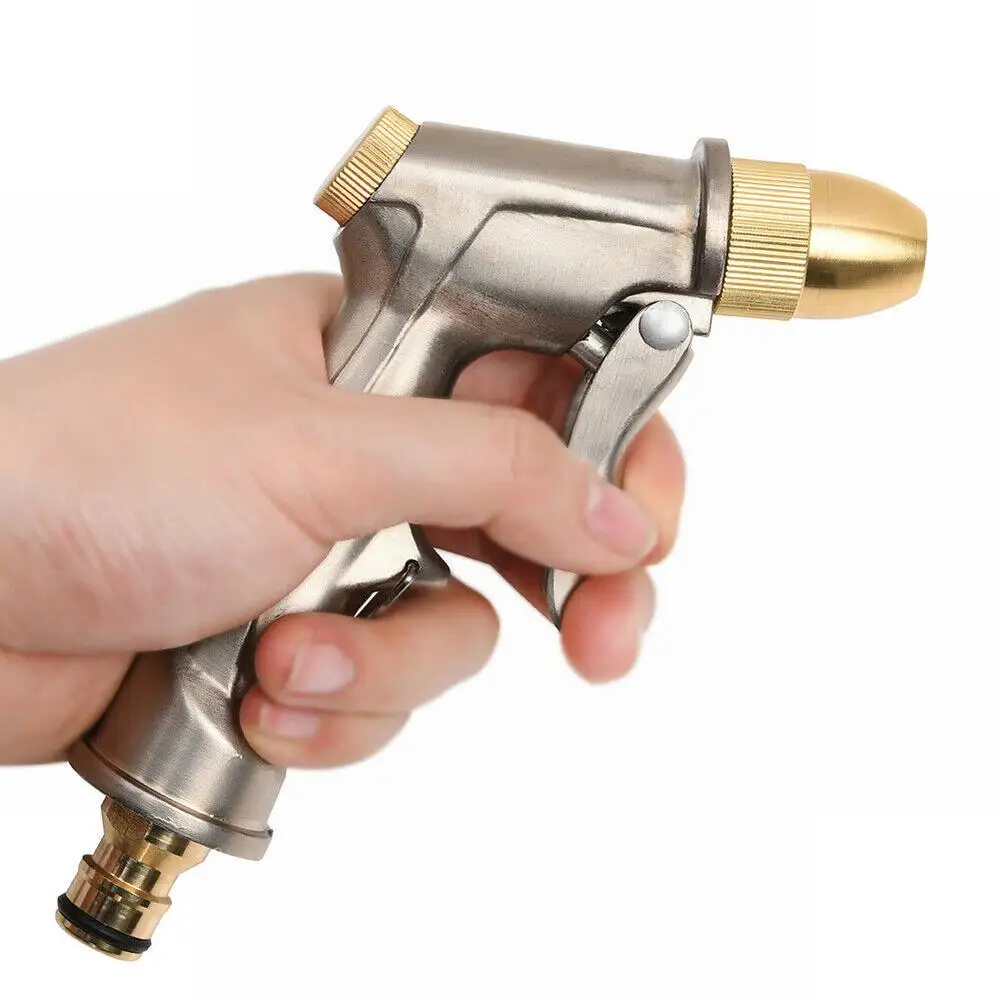 17*17*2cm High Pressure Water Spray Brass Nozzle Garden Hose Pipe Lawn Car Wash Sprinkler Rotating Adjustable Spray
17*17*2cm High Pressure Water Spray Brass Nozzle Garden Hose Pipe Lawn Car Wash Sprinkler Rotating Adjustable Spray