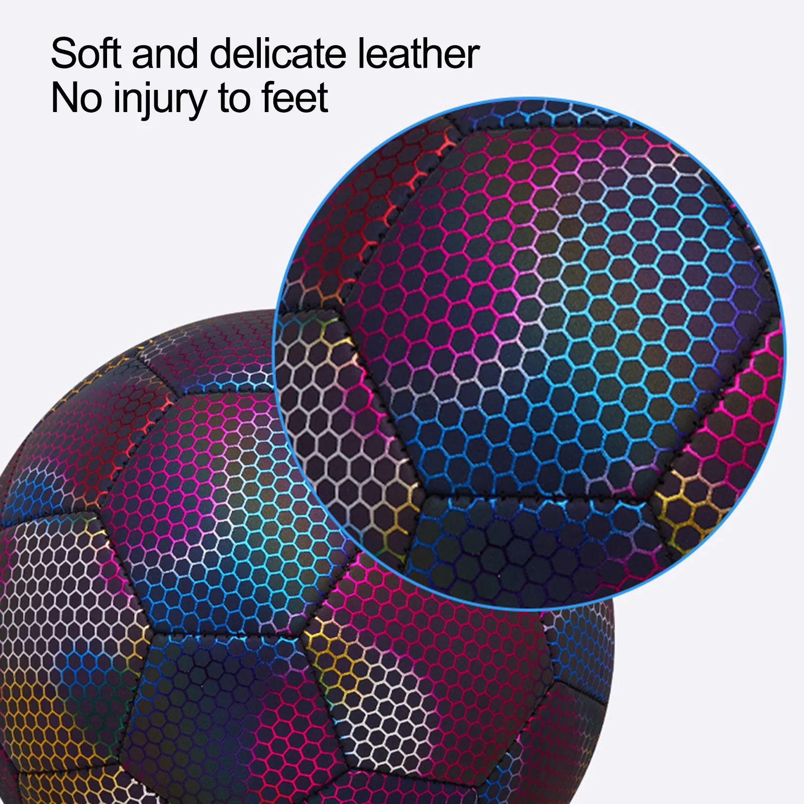 Reflective Football Luminous Football Reflective TPU+EVA 1 Set Colorful Good Elasticity Luminous Football Sports
Reflective Football Luminous Football Reflective TPU+EVA 1 Set Colorful Good Elasticity Luminous Football Sports