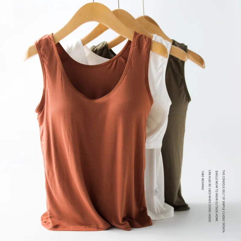 With breast cushion conDOLE vest female pro-skin soft slim body home wear pajamas small condole belt yoga sports vest
With breast cushion conDOLE vest female pro-skin soft slim body home wear pajamas small condole belt yoga sports vest