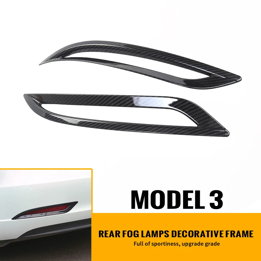 Carbon Fiber ABS For Tesla Model 3 2017-2021 Rear Fog Lamp Decorative Frames Taillight Protective Covers Modified Accessories
Carbon Fiber ABS For Tesla Model 3 2017-2021 Rear Fog Lamp Decorative Frames Taillight Protective Covers Modified Accessories