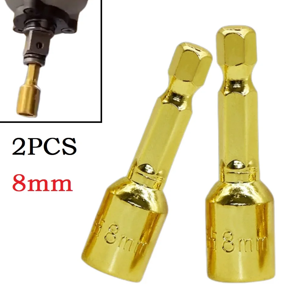 2pcs 8mm Magnetic Nut Screwdriver Socket Bit Chrome Vanadium Steel Hand Drill Hex Shank Driver Adapter Electric Tools
2pcs 8mm Magnetic Nut Screwdriver Socket Bit Chrome Vanadium Steel Hand Drill Hex Shank Driver Adapter Electric Tools