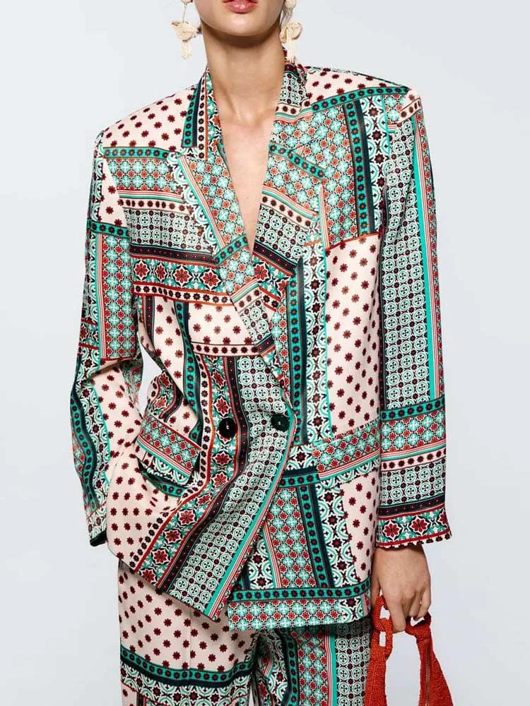 Kumsvag 2022 Summer Women Print Blazers Coats Fashion Loose Double Breasted Female Elegant Street Blazer Outerwear Clothing
Kumsvag 2022 Summer Women Print Blazers Coats Fashion Loose Double Breasted Female Elegant Street Blazer Outerwear Clothing