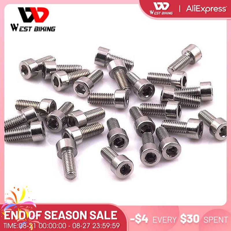 West Biking Bicycle Hexagonal Screw Bike MTB Road Bicycle Handlebar Bolt Screw Crankset Bolts Cycling Socket Head Cap Screws
West Biking Bicycle Hexagonal Screw Bike MTB Road Bicycle Handlebar Bolt Screw Crankset Bolts Cycling Socket Head Cap Screws