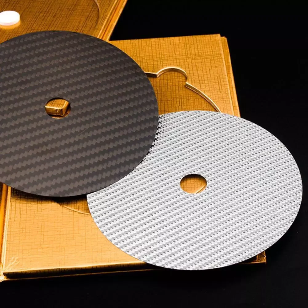 Carbon Fiber CD DVD Tape Disc Mat Base Tuning Pad HiFi Audio Turntable Machine Anti-shock Shock Absorber Vibration
Carbon Fiber CD DVD Tape Disc Mat Base Tuning Pad HiFi Audio Turntable Machine Anti-shock Shock Absorber Vibration