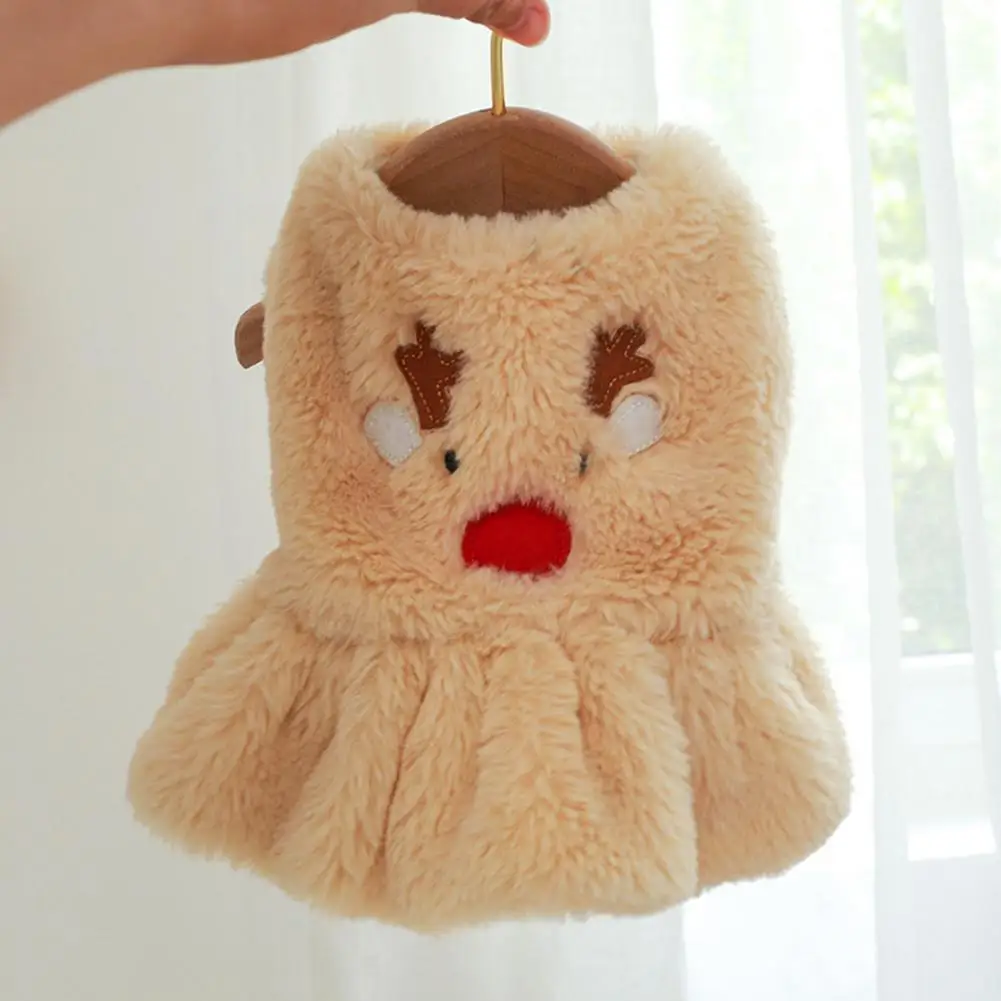 Dog Skirt Comfortable Cartoon Pictures Elk Print Fluffy Khaki Keep Warm Plush Christmas Festival Pet Skirt for Teddy
Dog Skirt Comfortable Cartoon Pictures Elk Print Fluffy Khaki Keep Warm Plush Christmas Festival Pet Skirt for Teddy