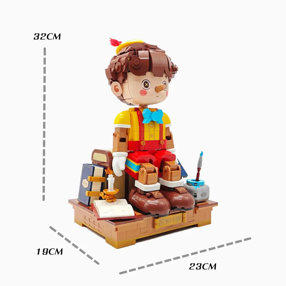 Disney Muppets Pinocchio Long Nose Cartoon Friends Model Building Blocks 3D Table Decoration Toys for Boys Gift Girls
Disney Muppets Pinocchio Long Nose Cartoon Friends Model Building Blocks 3D Table Decoration Toys for Boys Gift Girls
