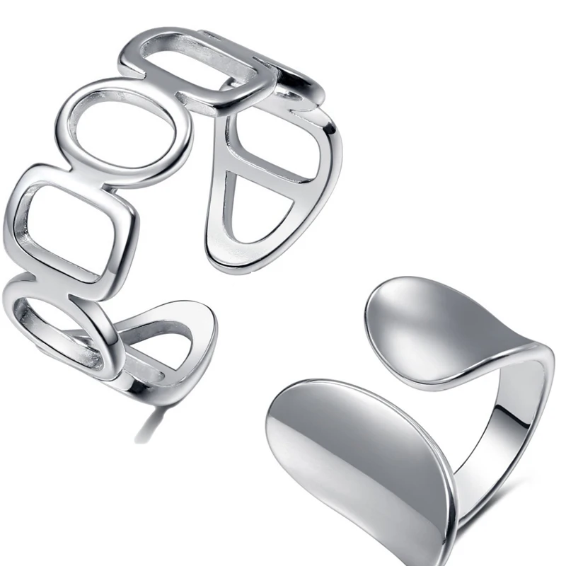 2023 Minimalist Silver Color Rings for Women Punk Fashion Vintage Creative Hollow Irregular Geometric Birthday Party Jewelr
2023 Minimalist Silver Color Rings for Women Punk Fashion Vintage Creative Hollow Irregular Geometric Birthday Party Jewelr