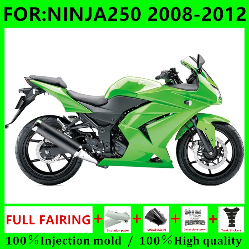 Новый Яркий обтекатель для мотоцикла ABS, подходит для ninja 250 ninja250 2008 2009 2010 2011 2012 EX250 ZX250R, комплект зеленых обтекателей
Новый Яркий обтекатель для мотоцикла ABS, подходит для ninja 250 ninja250 2008 2009 2010 2011 2012 EX250 ZX250R, комплект зеленых обтекателей