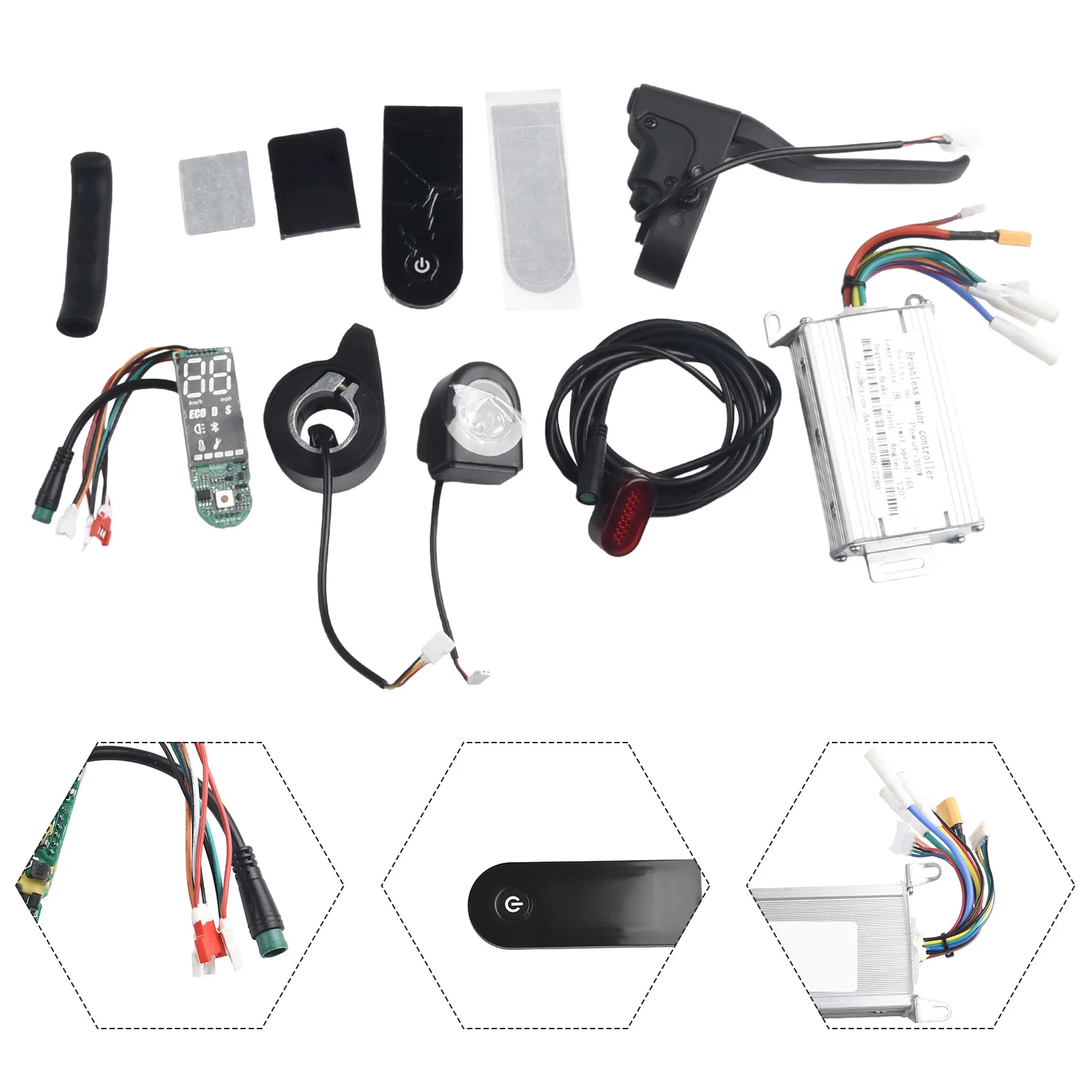 E-Scooter Controller 15*11*9cm 350W Overcurrent Protection Overheating Protection Brand New Durable And Practical
E-Scooter Controller 15*11*9cm 350W Overcurrent Protection Overheating Protection Brand New Durable And Practical