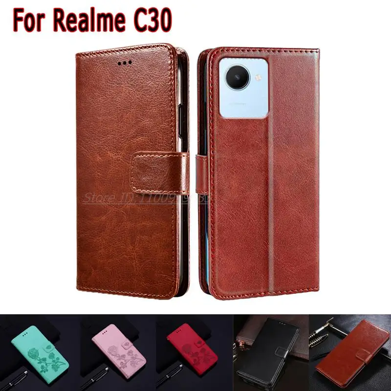 Plain Leather Case for Realme C35 C31 Card Holder Wallet Cover on Capinha De Celular Realme C30 RealmiC30 C 30 RMX3581 Fund Etui
Plain Leather Case for Realme C35 C31 Card Holder Wallet Cover on Capinha De Celular Realme C30 RealmiC30 C 30 RMX3581 Fund Etui