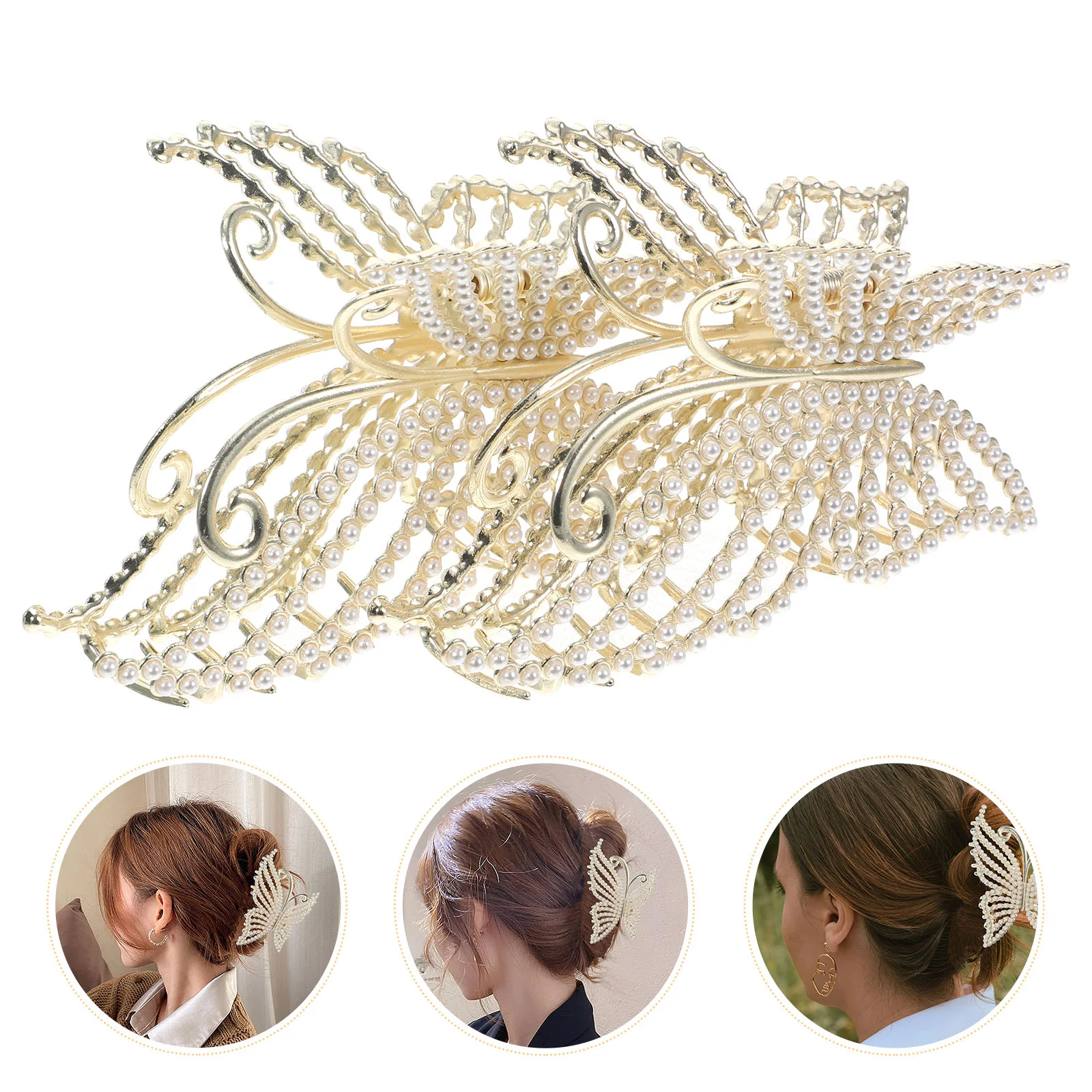2pcs Butterfly Hair Claw Clip Hair Jaw Clamp Rhinestone Hair Clip Women Hair Accessory
2pcs Butterfly Hair Claw Clip Hair Jaw Clamp Rhinestone Hair Clip Women Hair Accessory