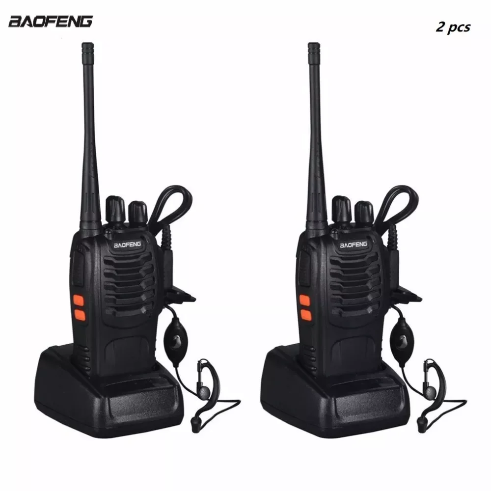 2pcs VHF/UHF BF-888S Portable FM Transceiver Rechargeable Walkie Talkie in Two Senses 5W 2-way Ham Radio Comunicador
2pcs VHF/UHF BF-888S Portable FM Transceiver Rechargeable Walkie Talkie in Two Senses 5W 2-way Ham Radio Comunicador