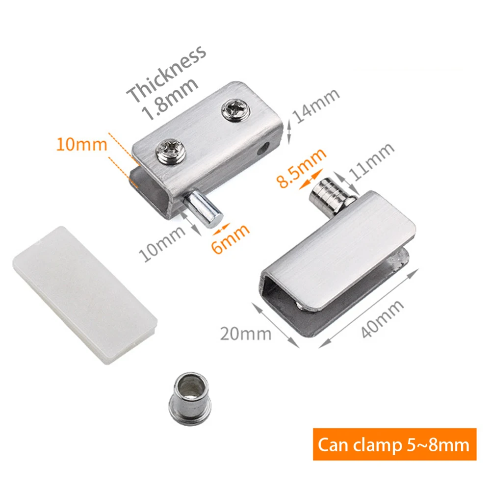 1 Pair Glass Door Hinges Stainless Steel Cabinet Pivot Hinge Clip No Drilling Building Hardware Doors Home Improvement Garden
1 Pair Glass Door Hinges Stainless Steel Cabinet Pivot Hinge Clip No Drilling Building Hardware Doors Home Improvement Garden