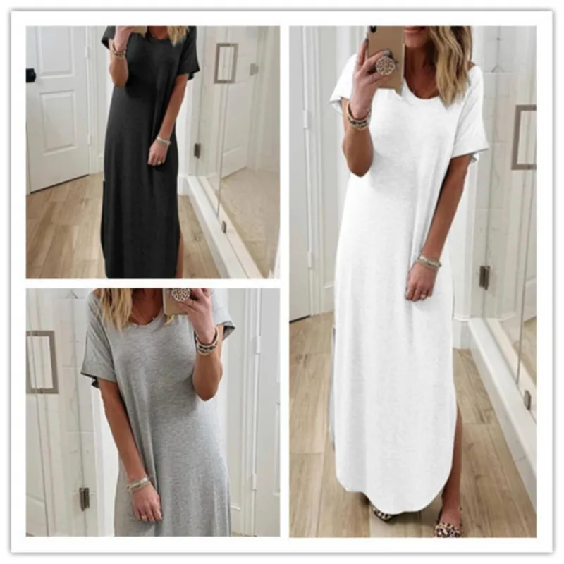 New 2023 Hot Summer Leisure Urban Leisure Solid Color Women's Round Neck Pullover Short Sleeve Irregular Loose Waist Panel Dress
New 2023 Hot Summer Leisure Urban Leisure Solid Color Women's Round Neck Pullover Short Sleeve Irregular Loose Waist Panel Dress