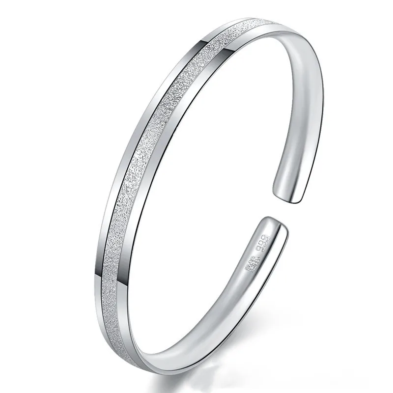 S999 Silver Bangles Men And Women Open, Luxury Jewelry Tashion Simple Solid Bracelet Young Hand Jewelry Gift Wholesale
S999 Silver Bangles Men And Women Open, Luxury Jewelry Tashion Simple Solid Bracelet Young Hand Jewelry Gift Wholesale