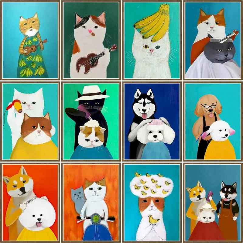 CHENISTORY Paint By Number Cartoon Cat Diy Pictures By Numbers Kits HandPainted Painting Art Drawing On Canvas Gift Home Decor
CHENISTORY Paint By Number Cartoon Cat Diy Pictures By Numbers Kits HandPainted Painting Art Drawing On Canvas Gift Home Decor