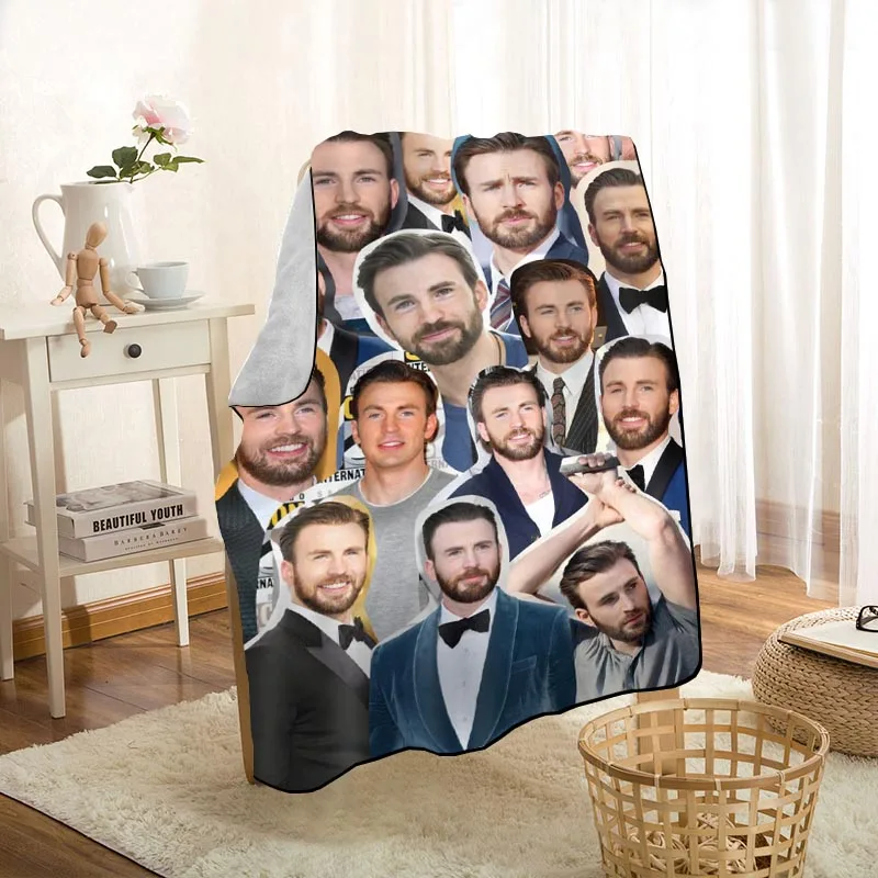 Modern Actor Chris Evans Blanket On For The Sofa/Bed/Car Portable 3D Blanket For Kid Home Textile Fabric 145x200cm 0826
Modern Actor Chris Evans Blanket On For The Sofa/Bed/Car Portable 3D Blanket For Kid Home Textile Fabric 145x200cm 0826
