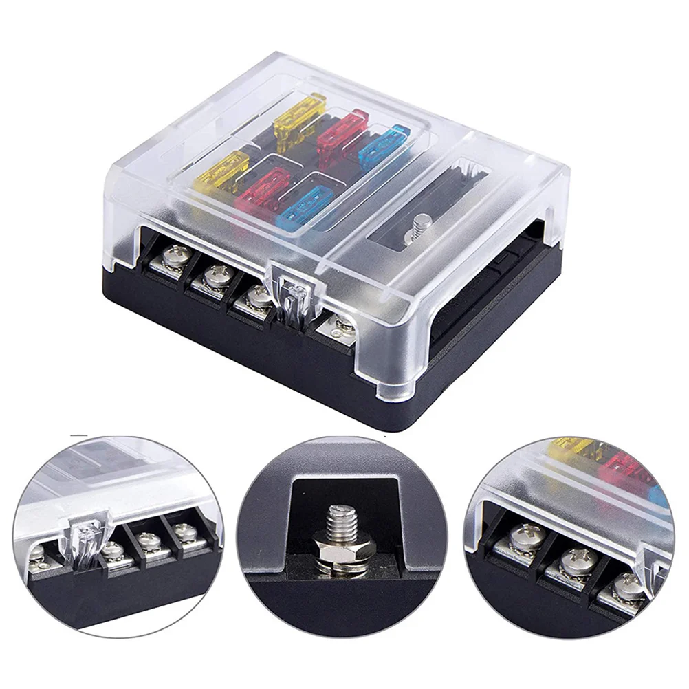 1 Set Fuse Organizer 6- Way Fuse Block Fuse Box
1 Set Fuse Organizer 6- Way Fuse Block Fuse Box