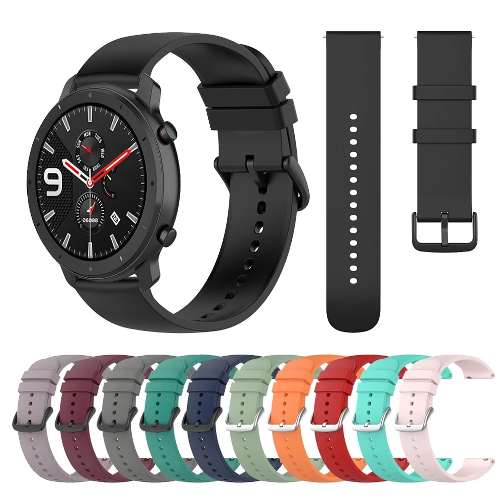 20mm 22mm Silicone Sports Strap For Huami Amazfit GTR 42mm 47mm Band Bip U GTS2 Mini GTR2 Bracelet Watch bands
20mm 22mm Silicone Sports Strap For Huami Amazfit GTR 42mm 47mm Band Bip U GTS2 Mini GTR2 Bracelet Watch bands