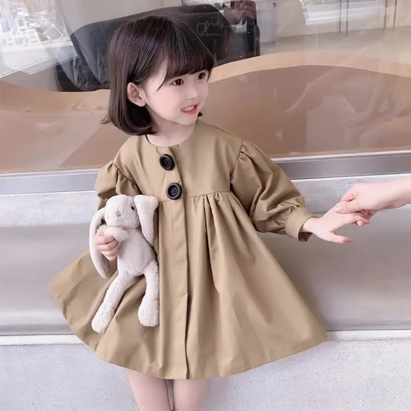 1-8 Years Kids Khaki Dress Jacket for Girls Toddler Baby Fall Top Clothes Korean Style Button Up Girls Trench Coat Full Dresses
1-8 Years Kids Khaki Dress Jacket for Girls Toddler Baby Fall Top Clothes Korean Style Button Up Girls Trench Coat Full Dresses