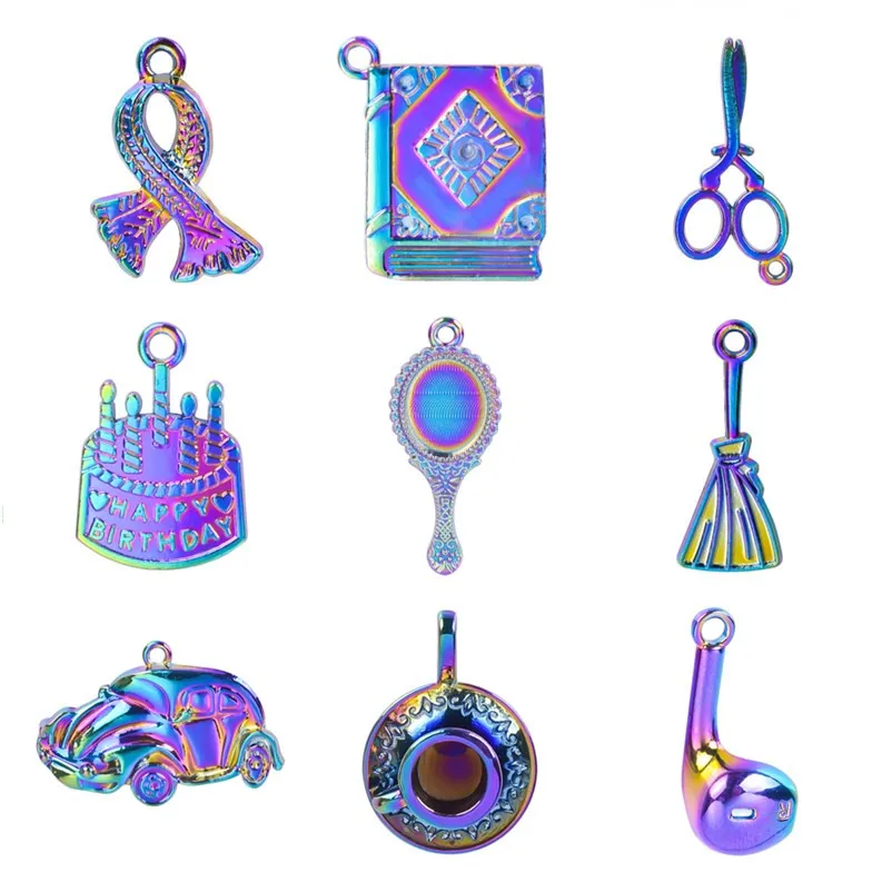 10psc/Lot Rainbow Daily Things Colgantes Mirror Book Pendants For Jewelry Making Supplies DIY Breloque Pour Fabrication Bijoux
10psc/Lot Rainbow Daily Things Colgantes Mirror Book Pendants For Jewelry Making Supplies DIY Breloque Pour Fabrication Bijoux