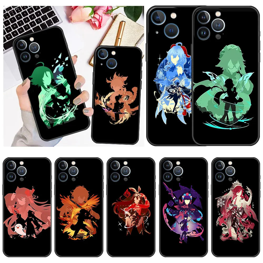 Case For Apple iPhone 14 11 13 12 Pro 7 Plus XR X XS Max 6 6S 13Pro Max Black Silicone Phone Funda Anime Genshin Impact
Case For Apple iPhone 14 11 13 12 Pro 7 Plus XR X XS Max 6 6S 13Pro Max Black Silicone Phone Funda Anime Genshin Impact