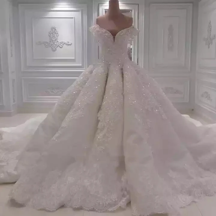 Off Shoulder Lace Wedding Dresses Beaded Bridal Dress Ball Gown Princess Robe de mariage Brand Wedding Gown 2023
Off Shoulder Lace Wedding Dresses Beaded Bridal Dress Ball Gown Princess Robe de mariage Brand Wedding Gown 2023