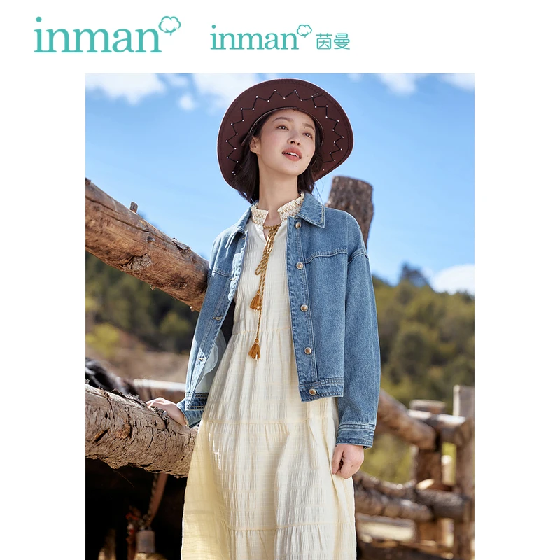 INMAN Women Denim Jacket 2023 Autumn Long Sleeve Lapel Loose Coat Single Breasted Fashion Casual All-match Outwear Tops
INMAN Women Denim Jacket 2023 Autumn Long Sleeve Lapel Loose Coat Single Breasted Fashion Casual All-match Outwear Tops