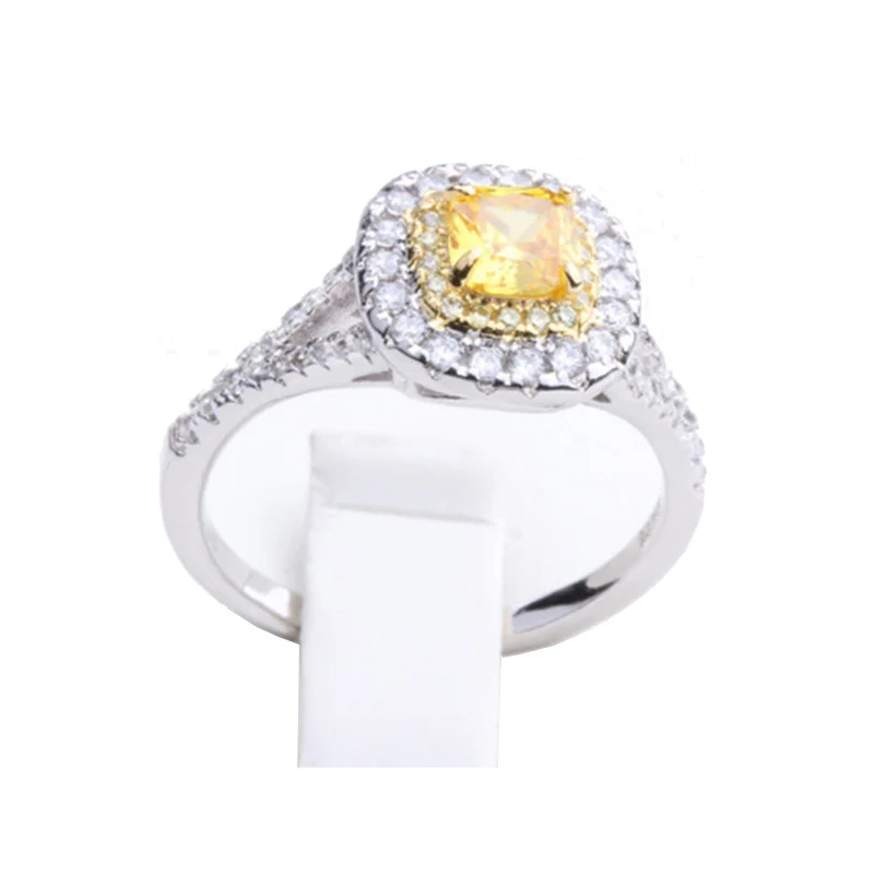 HOYON Women's Jewelry Micro Set Zircon Simulation Diamond style Ring for women Girls Square Citrine Gemstone Wedding Ring
HOYON Women's Jewelry Micro Set Zircon Simulation Diamond style Ring for women Girls Square Citrine Gemstone Wedding Ring