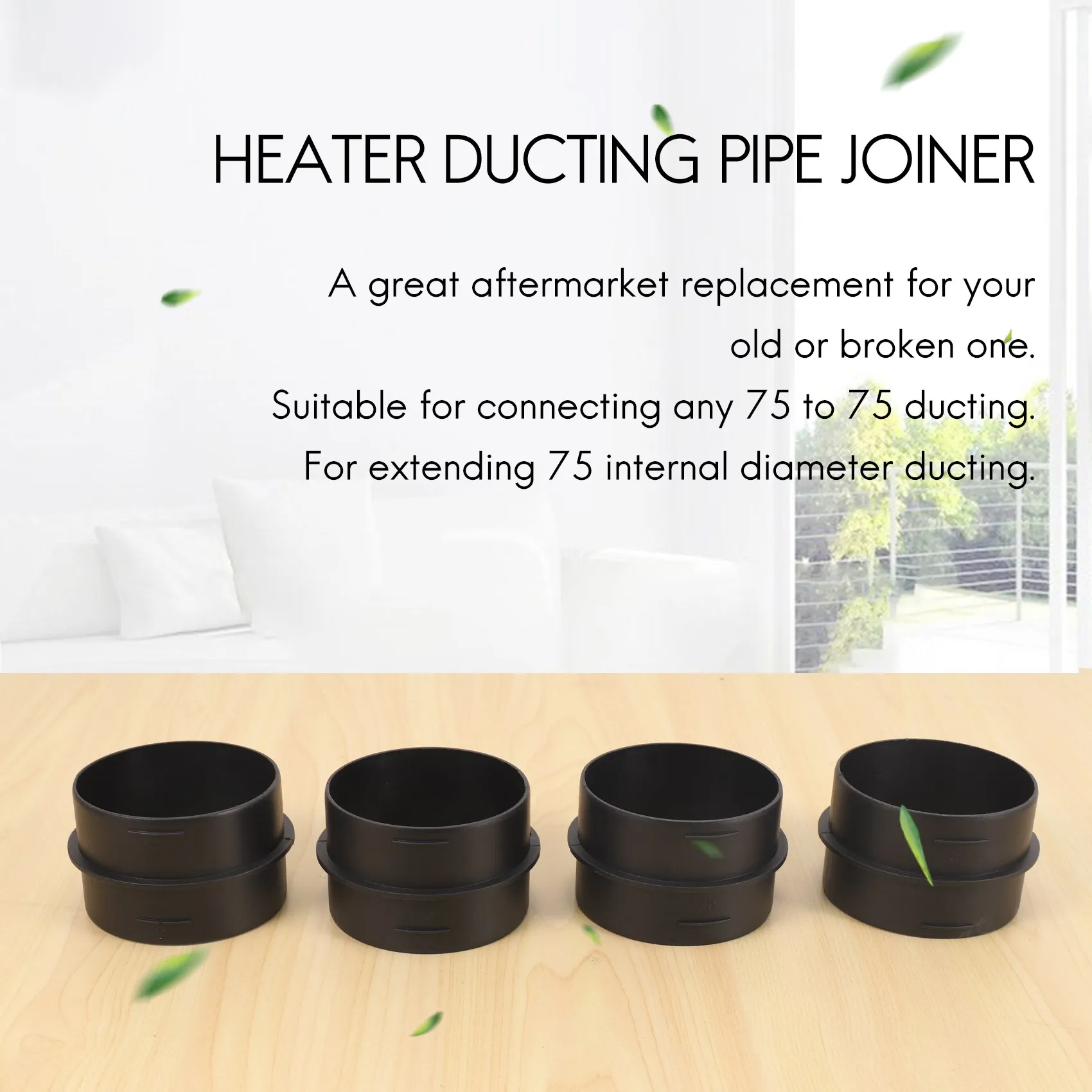 4X 75mm Car Heater Ducting Pipe Joiner Air Parking Heater Hose Tube Connector for Webasto Eberspacher
4X 75mm Car Heater Ducting Pipe Joiner Air Parking Heater Hose Tube Connector for Webasto Eberspacher