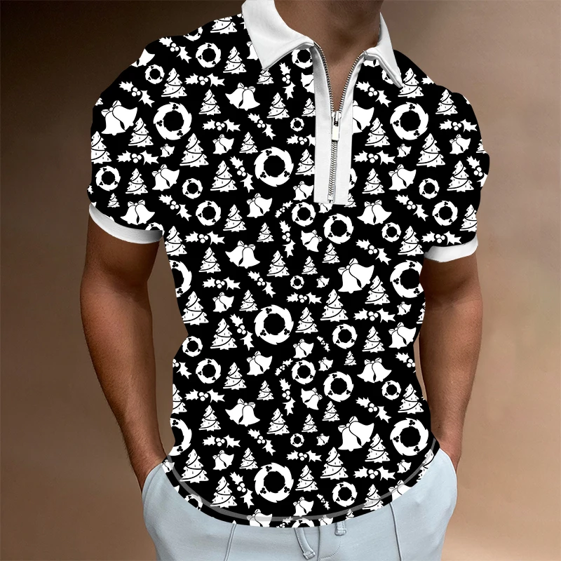 X Task Force Men's Christmas Polo Fitness Business Casual Zip-up design Short sleeve Muscle Men's Sports Breathable topp 2022
X Task Force Men's Christmas Polo Fitness Business Casual Zip-up design Short sleeve Muscle Men's Sports Breathable topp 2022