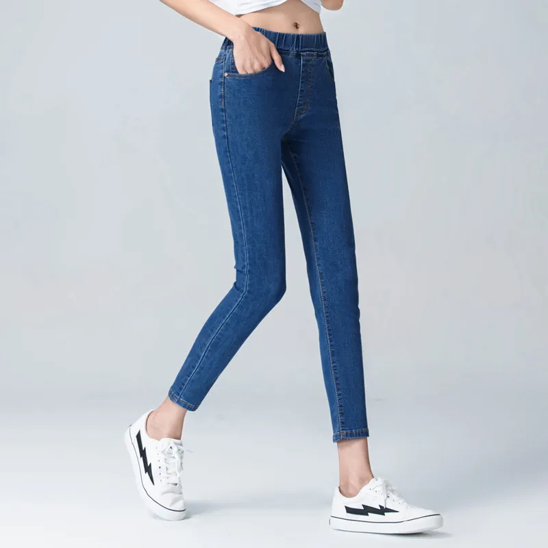 Women's Elastic High Waist Skinny Jeans Fashion Women Black Blue Pocket Mom Jeans Slim fit Stretch Denim Pants 4XL 5XL 6XL
Women's Elastic High Waist Skinny Jeans Fashion Women Black Blue Pocket Mom Jeans Slim fit Stretch Denim Pants 4XL 5XL 6XL